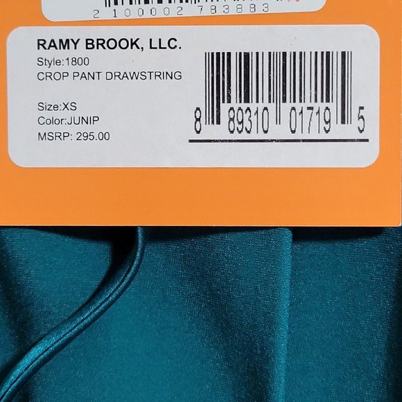 Ramy Brook Crop Jogger Pants Women's XS Juniper Drawstring New - Picture 5 of 11